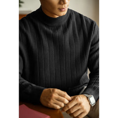 Mid Collar Knit Sweater