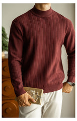 Mid Collar Knit Sweater